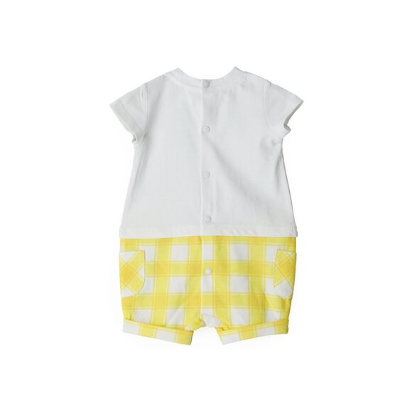 💥 SUMMER SALE - ANIMAL PRINT SHORT SLEEVES COTTON INFANT PLAYSUIT - Picture 2 of 6